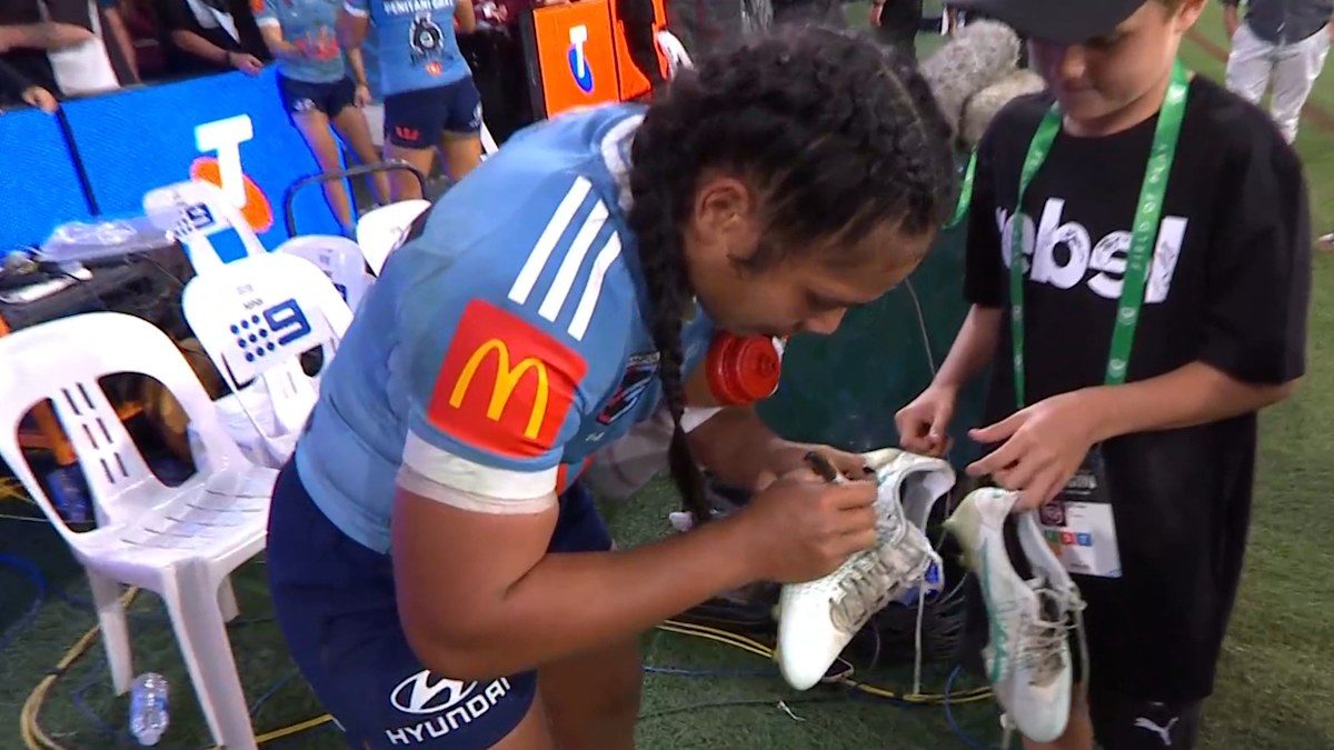 Entrevista post-partido de Simaima Taufa tras victoria NSW Blues 2025