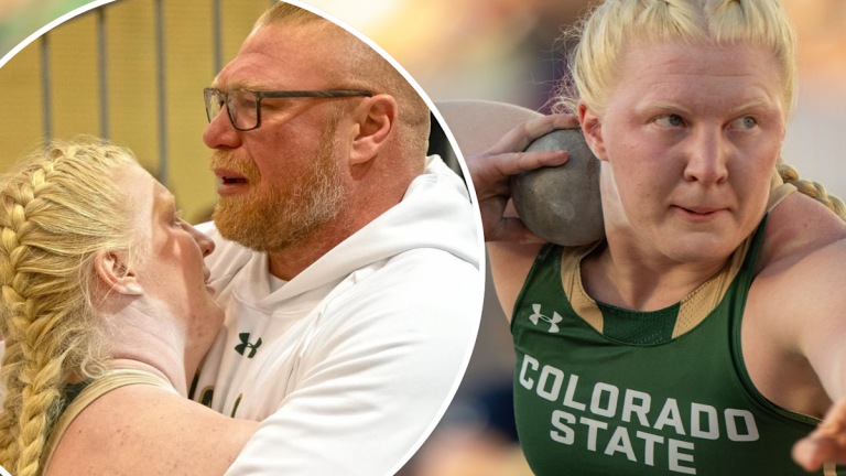 Mya Lesnar, hija de Brock Lesnar de WWE y UFC, lidera lanzamiento de peso en NCAA